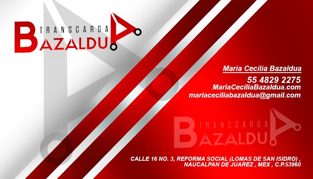 Business Card Transcarga Bazaldua