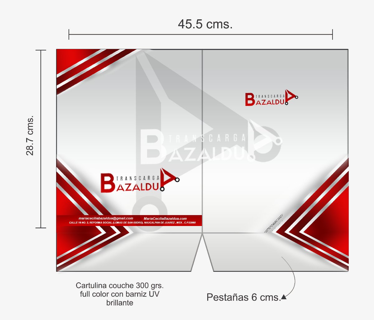 Folder Transcarga Bazaldua